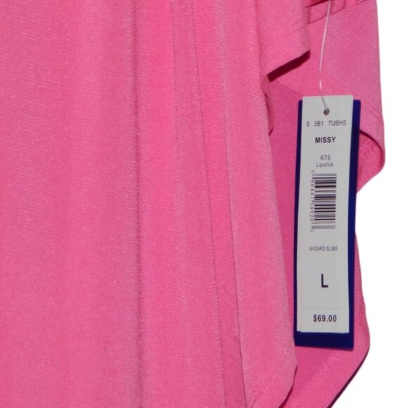 Peter Nygard Holiday Party Asymmetrical Hem Scoop Neck Cape Tunic Blouse Size L - Picture 5 of 11